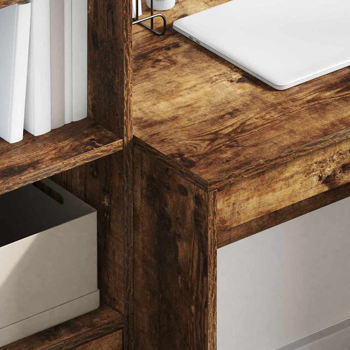 Scrivania Rovere fumo 100 x 50 x 76 cm Legno multistrato 869446