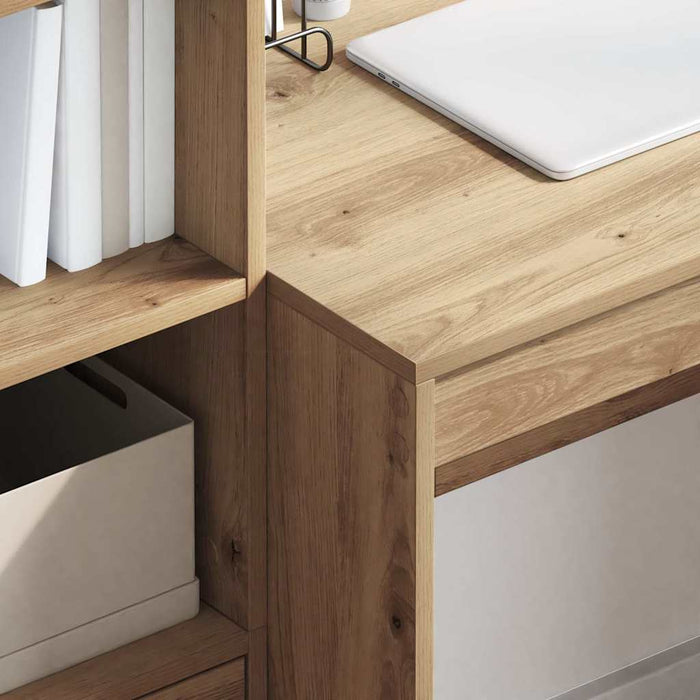 Scrivania rovere artigianale 100 x 50 x 76 cm Legno multistrato 869449