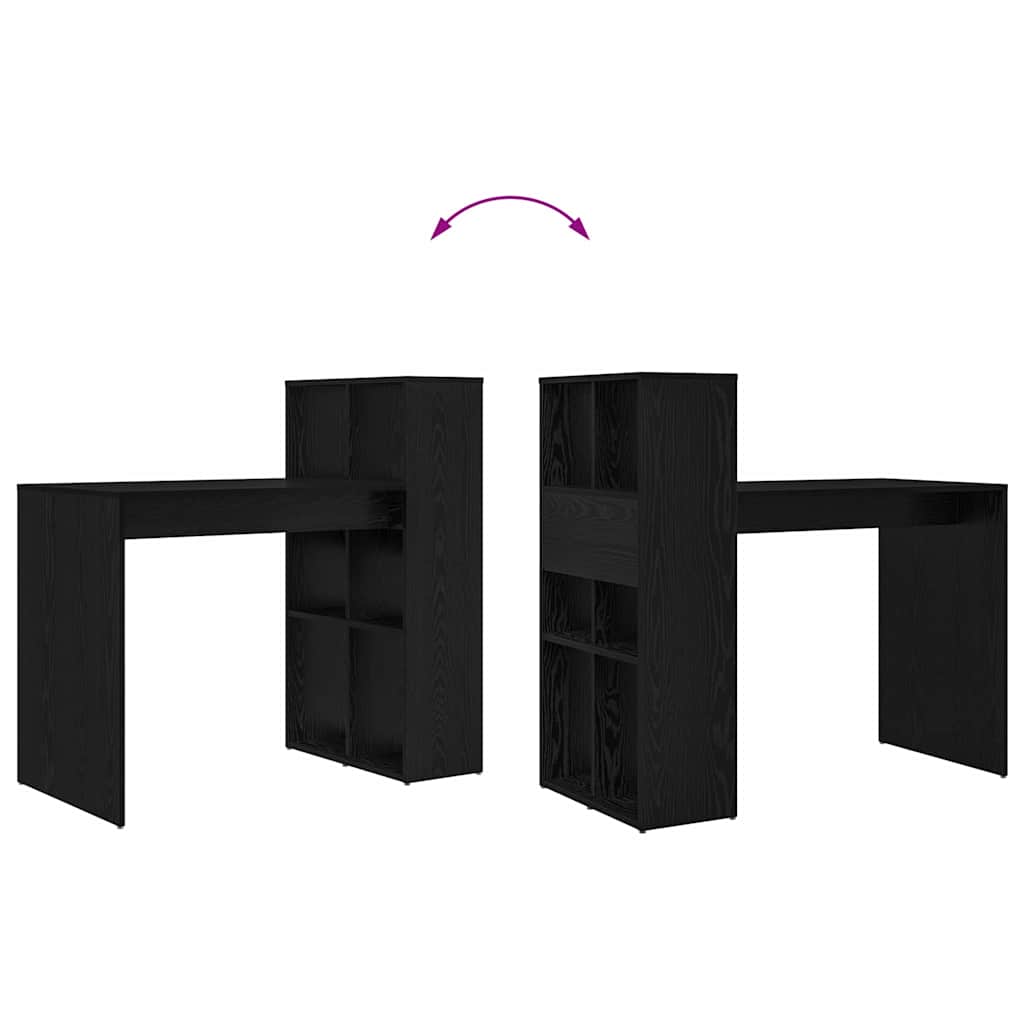 Scrivania Rovere nero 108 x 55 x 103.5 cm Legno multistrato 869459