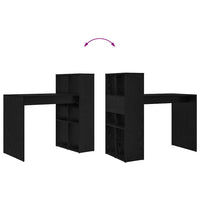 Scrivania Rovere nero 108 x 55 x 103.5 cm Legno multistrato 869459