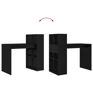 Scrivania Rovere nero 108 x 55 x 103.5 cm Legno multistrato 869459