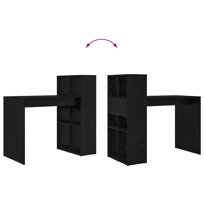 Scrivania Rovere nero 108 x 55 x 103.5 cm Legno multistrato 869459