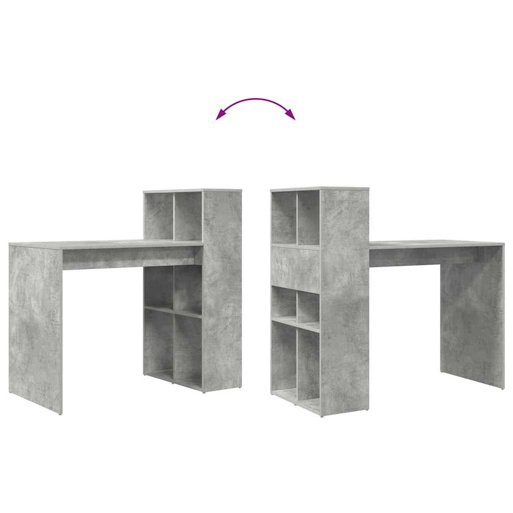 Scrivania Grigio cemento 108 x 55 x 103.5 cm Legno multistrato 869461