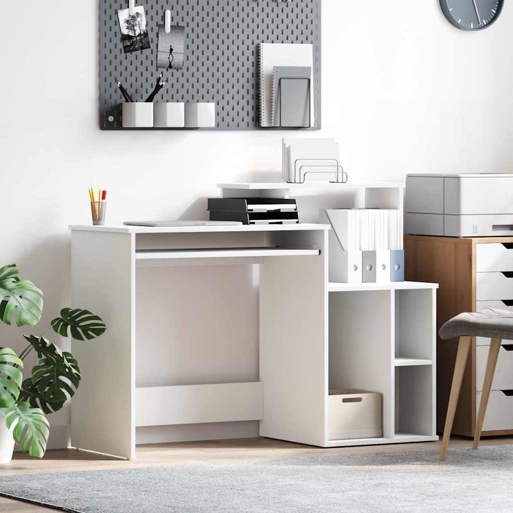 Scrivania con Storage Bianco 120.5 x 44 x 88.5 cm 869474