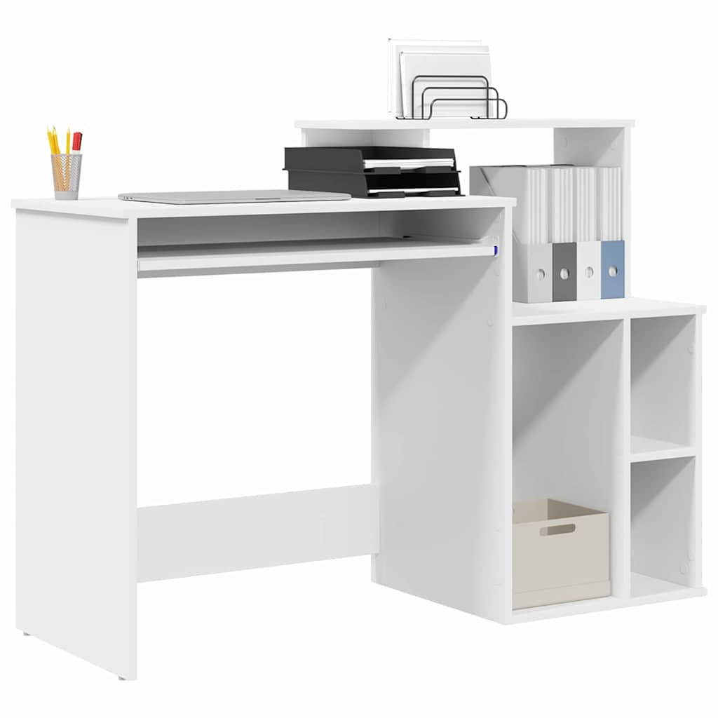 Scrivania con Storage Bianco 120.5 x 44 x 88.5 cm 869474