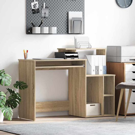 Scrivania con Storage rovere sonoma 120.5 x 44 x 88.5 cm 869476