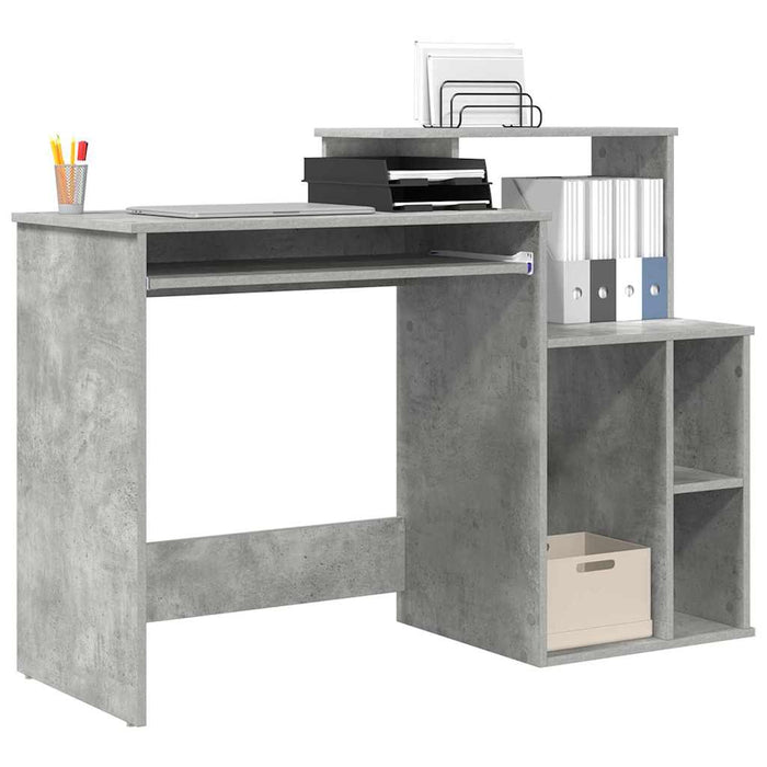 Scrivania con Storage Grigio cemento 120.5 x 44 x 88.5 cm 869477