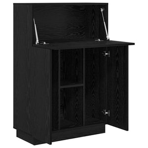 Scrivania Rovere Nero 71,5 x 31,5 x 106,5 cm Legno multistrato 869483