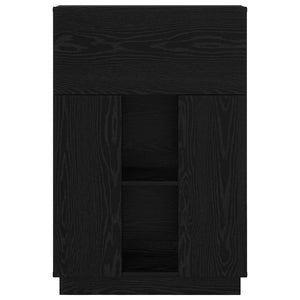 Scrivania Rovere Nero 71,5 x 31,5 x 106,5 cm Legno multistrato 869483