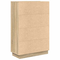 Scrivania con lo scaffale rovere sonoma 71,5 x 31,5 x 106,5 cm 869484