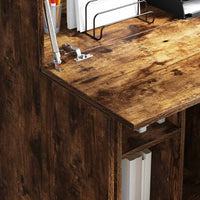 Scrivania Rovere fumo 71,5 x 31,5 x 106,5 cm Legno multistrato 869486