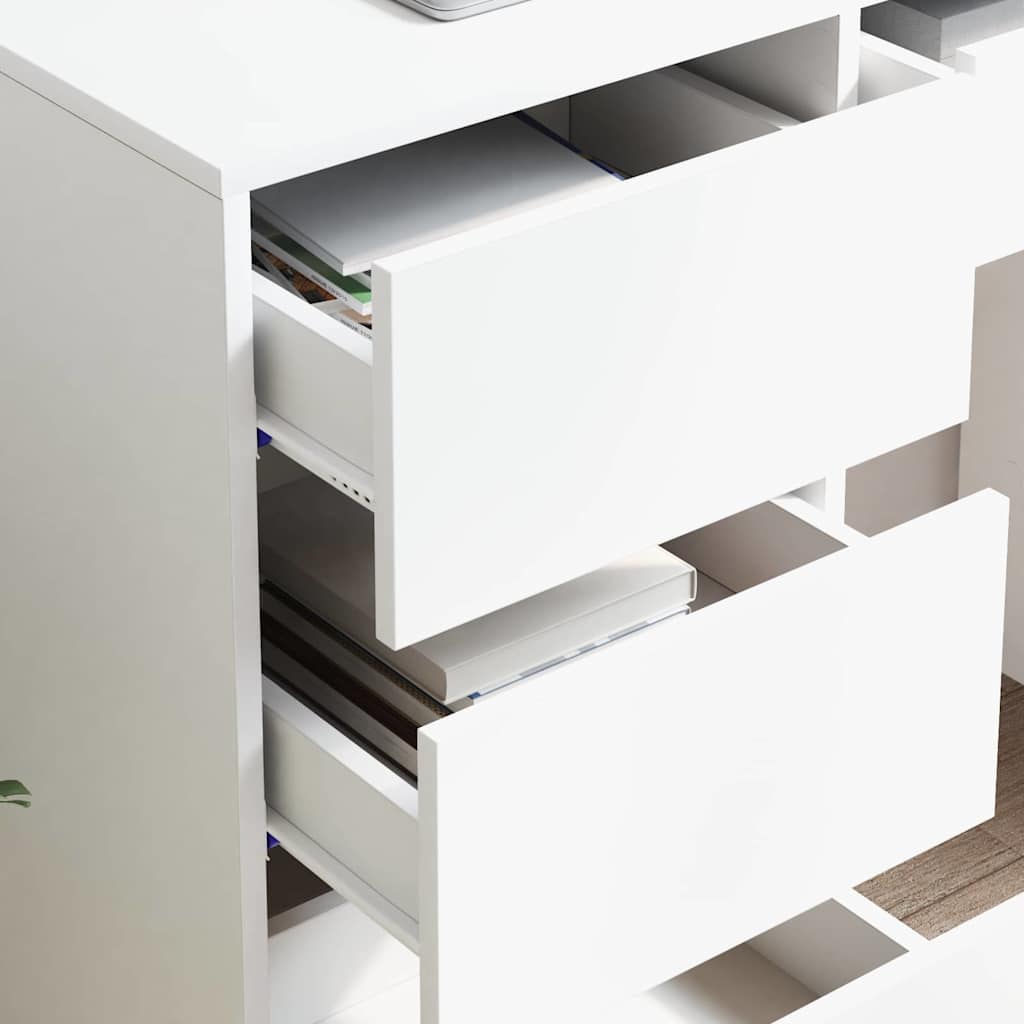 Scrivania Bianco 90 x 37,5 x 75 cm Legno multistrato 869490