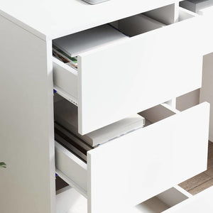 Scrivania Bianco 90 x 37,5 x 75 cm Legno multistrato 869490