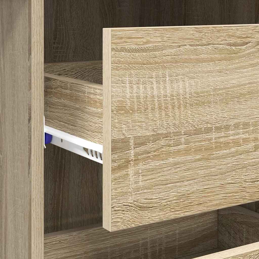 Scrivania rovere sonoma 90 x 37,5 x 75 cm Legno multistrato 869492