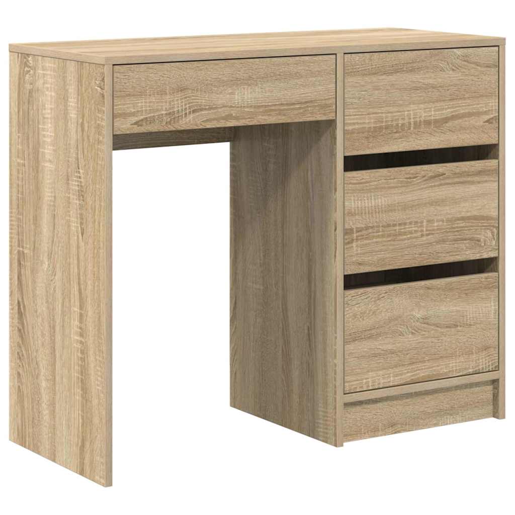 Scrivania rovere sonoma 90 x 37,5 x 75 cm Legno multistrato 869492