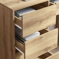 Scrivania con cassetto rovere artigianale 90 x 37,5 x 75 cm 869497