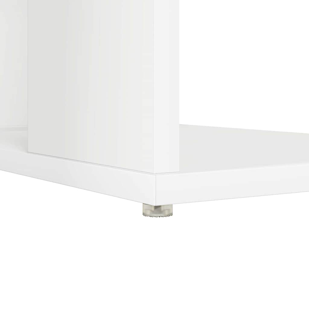 Scrivania con Storage con lo scaffale Bianco 130 x 50.5 x 75 cm 869498