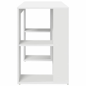 Scrivania con Storage con lo scaffale Bianco 130 x 50.5 x 75 cm 869498
