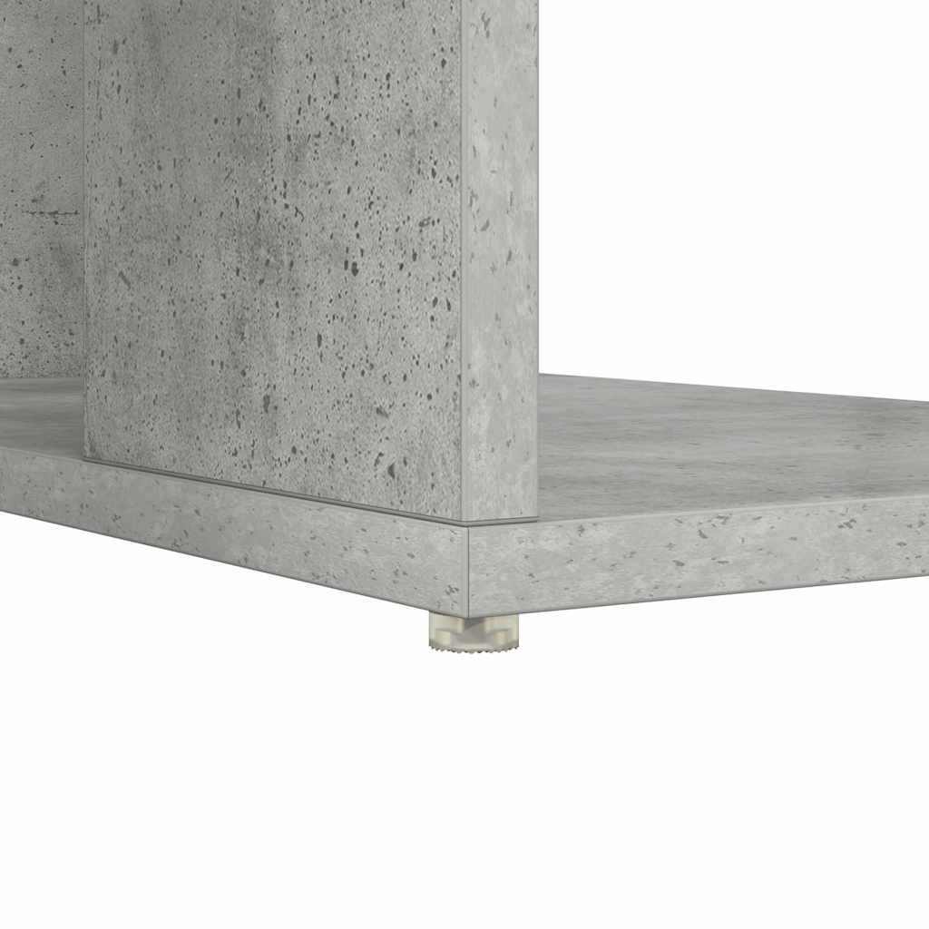 Scrivania con Storage Grigio cemento 130 x 50.5 x 75 cm 869501