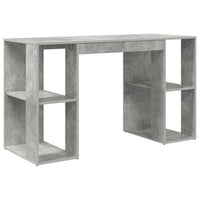 Scrivania con Storage Grigio cemento 130 x 50.5 x 75 cm 869501