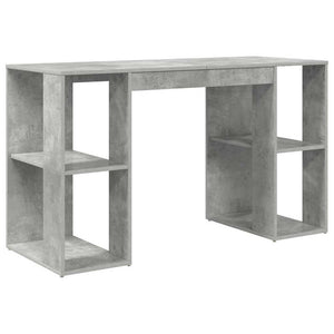 Scrivania con Storage Grigio cemento 130 x 50.5 x 75 cm 869501