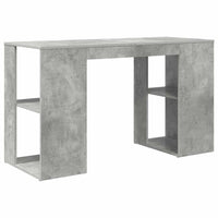 Scrivania con Storage Grigio cemento 130 x 50.5 x 75 cm 869501