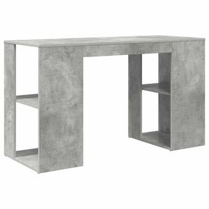Scrivania con Storage Grigio cemento 130 x 50.5 x 75 cm 869501