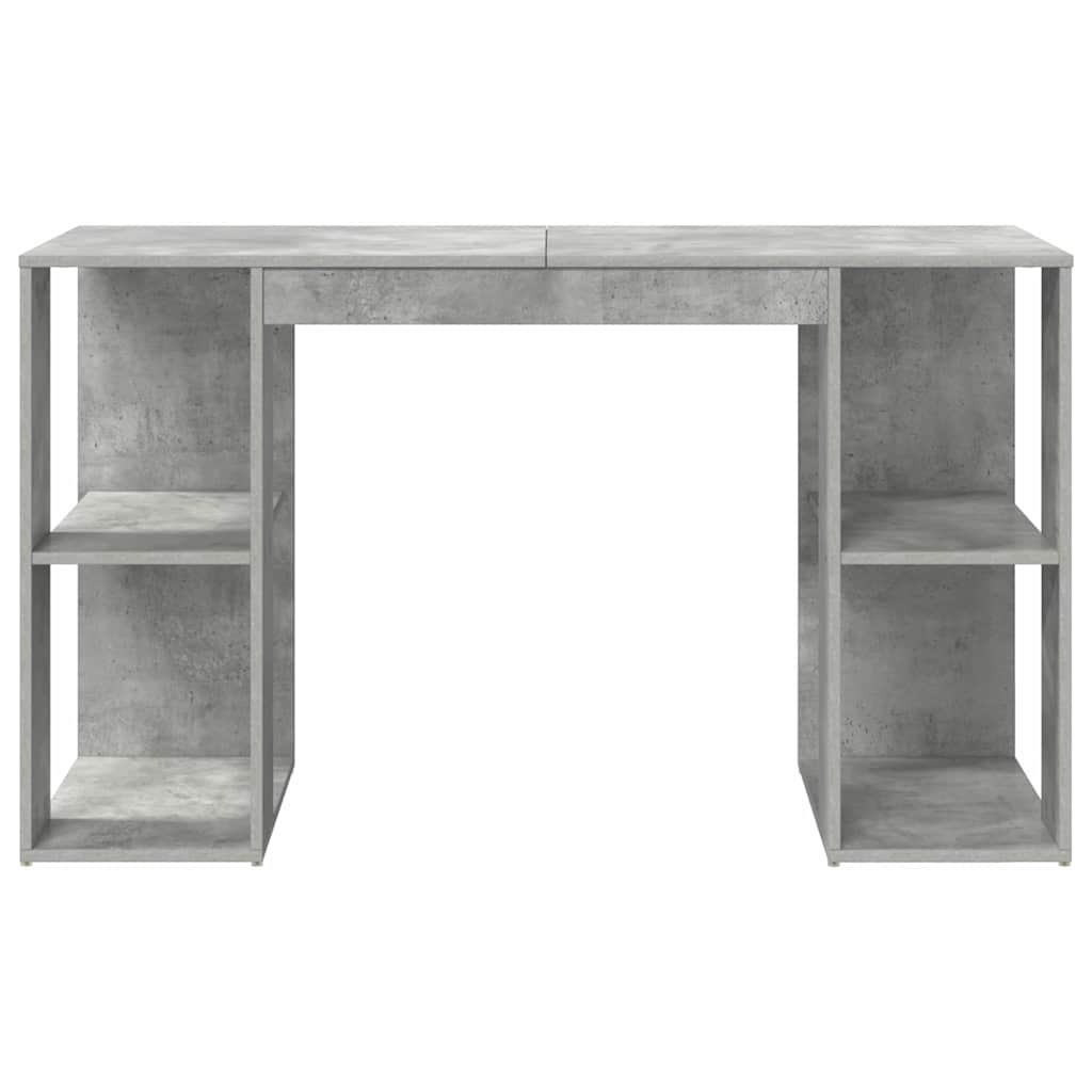 Scrivania con Storage Grigio cemento 130 x 50.5 x 75 cm 869501