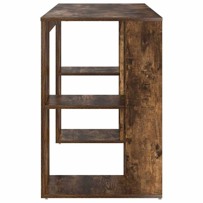 Scrivania con Storage Rovere fumo 130 x 50.5 x 75 cm 869502