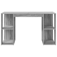 Scrivania con Storage Grigio Sonoma 130 x 50.5 x 75 cm 869503