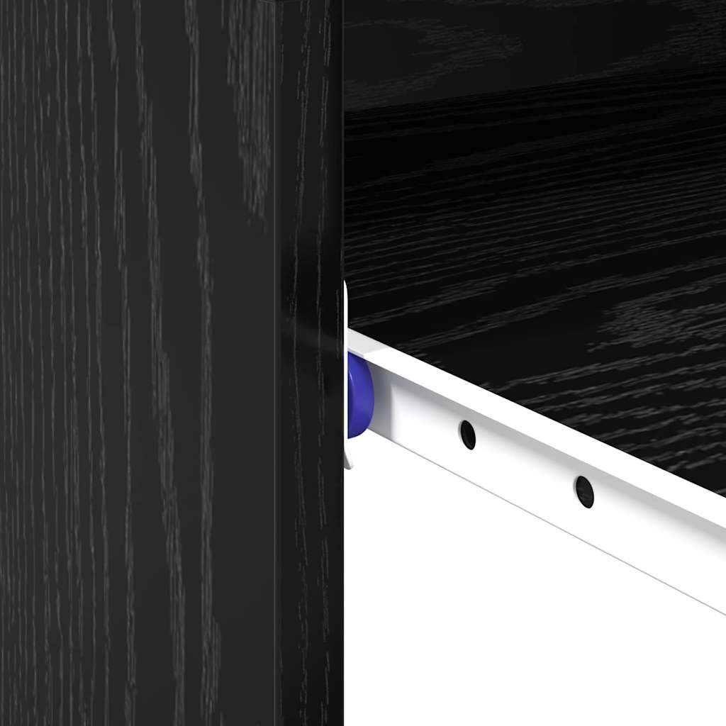 vidaXL Scrivania Rovere nero 77,5 x 43 x 79 cm Legno multistrato