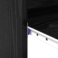 vidaXL Scrivania Rovere nero 77,5 x 43 x 79 cm Legno multistrato