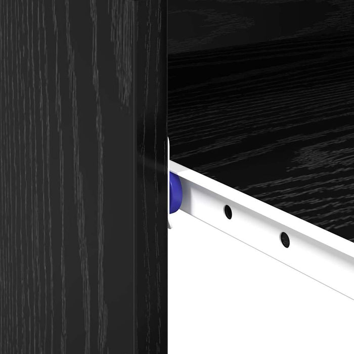 Scrivania Rovere nero 77,5 x 43 x 79 cm Legno multistrato 869515