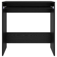 vidaXL Scrivania Rovere nero 77,5 x 43 x 79 cm Legno multistrato