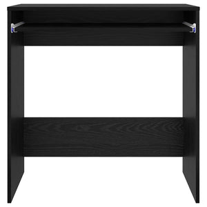 vidaXL Scrivania Rovere nero 77,5 x 43 x 79 cm Legno multistrato