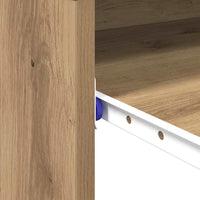 Scrivania con lo scaffale rovere artigianale 77,5 x 43 x 79 cm 869521