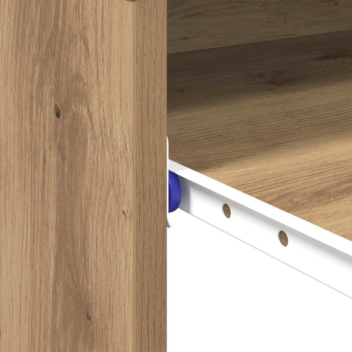 Scrivania con lo scaffale rovere artigianale 77,5 x 43 x 79 cm 869521