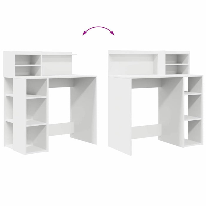 Scrivania con Magazzino Bianco 90 x 48 x 101.5 cm 869522