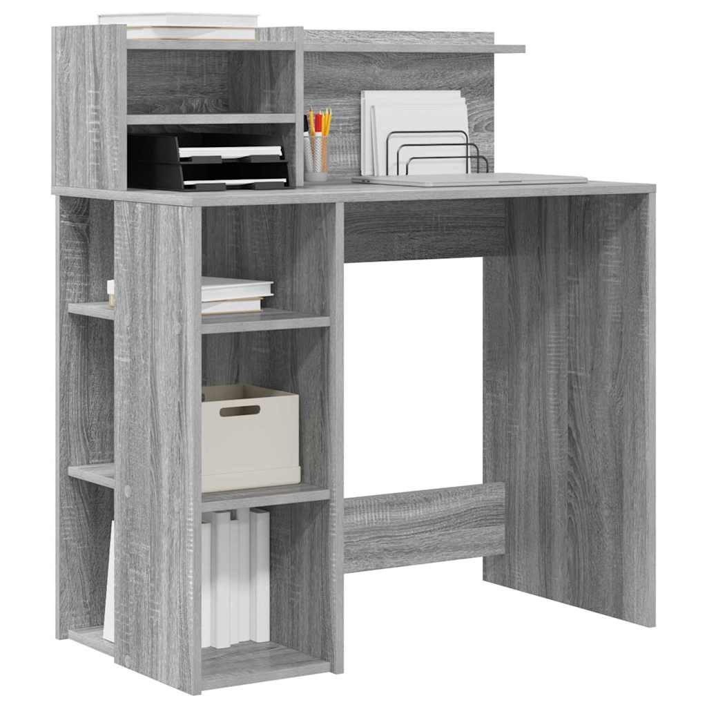 Scrivania con Magazzino Grigio sonoma 90 x 48 x 101.5 cm 869527