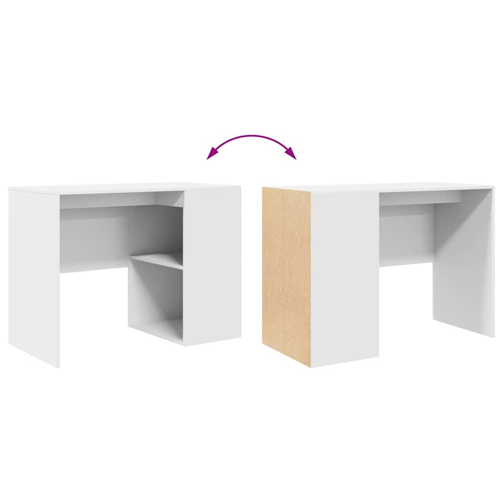 Scrivania Bianco 102 x 50 x 75 cm Legno multistrato 869538