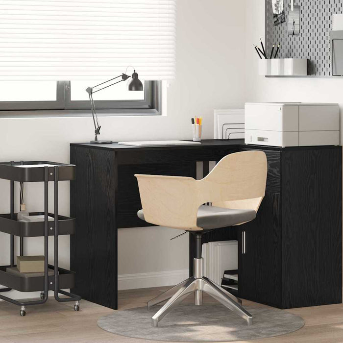 Scrivania Rovere nero 102 x 50 x 75 cm Legno multistrato 869539