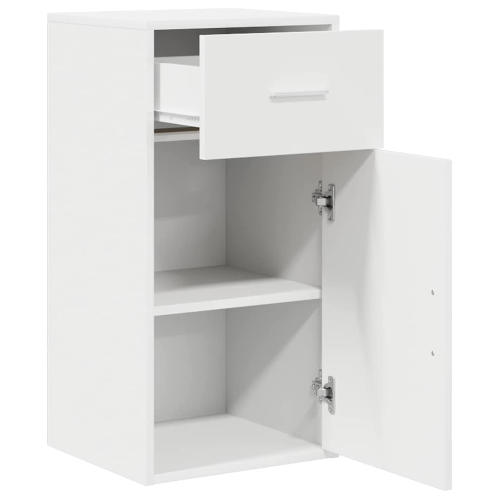 Credenza con Cassetto-Buffet-Armadio da cucina Bianco 38 x 34 x 75 cm