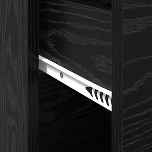 Credenza con Cassetto-Buffet-Armadio da cucina Rovere Nero 38 x 34 x 75 cm