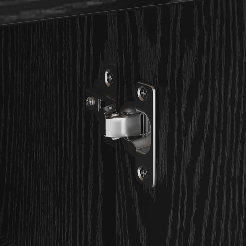 Credenza Rovere nero 38 x 34.5 x 75 cm Legno multistrato 869547