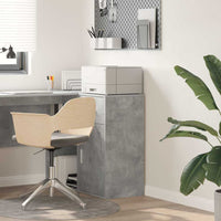 Credenza con Cassetto-Buffet-Armadio da cucina Grigio cemento 38 x 34 x 75 cm