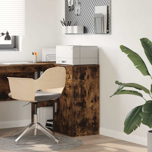 Credenza con Cassetto-Buffet-Armadio da cucina Rovere fum¨¦ 38 x 34 x 75 cm