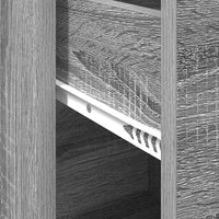 vidaXL Credenza Grigio sonoma 38 x 34.5 x 75 cm Legno multistrato