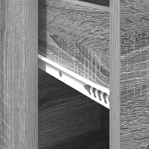 vidaXL Credenza Grigio sonoma 38 x 34.5 x 75 cm Legno multistrato