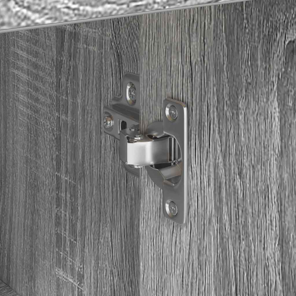 vidaXL Credenza Grigio sonoma 38 x 34.5 x 75 cm Legno multistrato