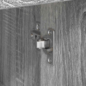 vidaXL Credenza Grigio sonoma 38 x 34.5 x 75 cm Legno multistrato